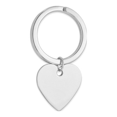 Sterling Silver Heart Key Ring