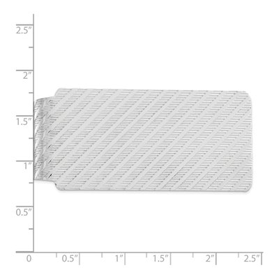 Men's Sterling Silver Rhodium Money Clip – view 3