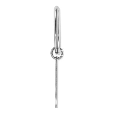 Sterling Silver Oval Key Ring – view 3