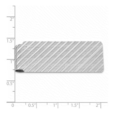 Sterling Silver Rhodium-Plated Money Clip – view 3