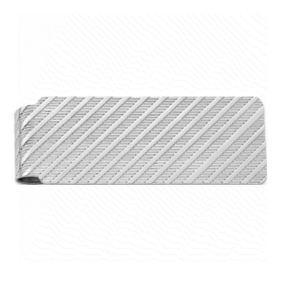 Sterling Silver Rhodium-Plated Money Clip