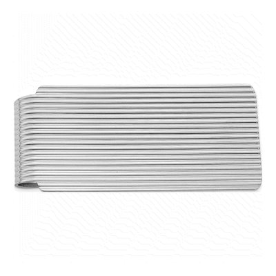 Sterling Silver Rhodium-Plated Money Clip