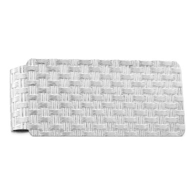 Men's Sterling Silver Patterned Money Clip