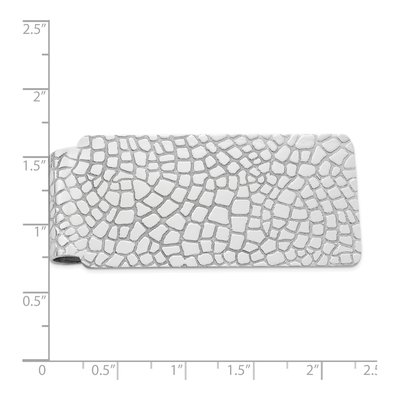 Men's Sterling Silver Rhodium-Plated Money Clip – view 3