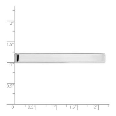 Men's Sterling Silver Rhodium-Plated Tie Bar – view 3