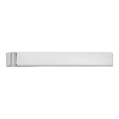 Sterling Silver Rhodium-Plated Tie Bar for Men