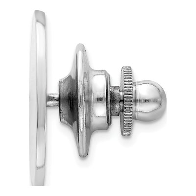 Sterling Silver Rhodium-Plated Tie Tac for Men – view 3
