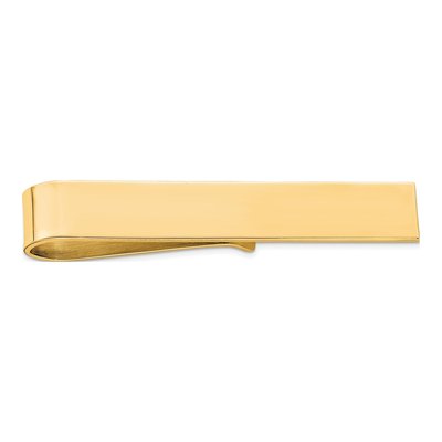 Sterling Silver Gold-Plated Tie Bar for Men