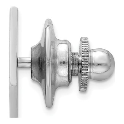 Sterling Silver Rhodium-Plated Tie Tac – view 3