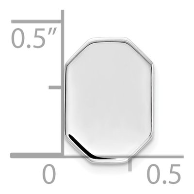 Sterling Silver Rhodium-Plated Tie Tac – view 4