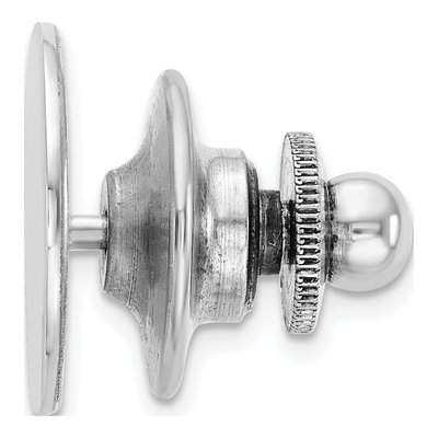 Men's Sterling Silver Rhodium-Plated Tie Tac – view 3