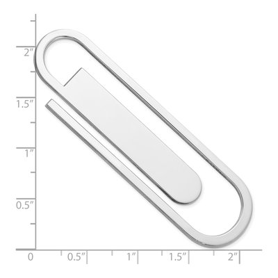 Sterling Silver Paper Clip Money Clip – view 4
