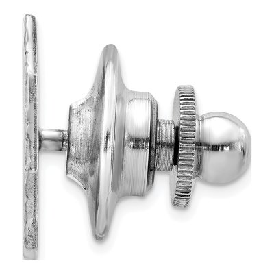 Sterling Silver Rhodium-Plated Tie Tac for Men – view 3