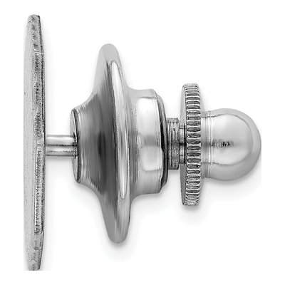 Sterling Silver Rhodium-Plated Tie Tac for Men – view 3