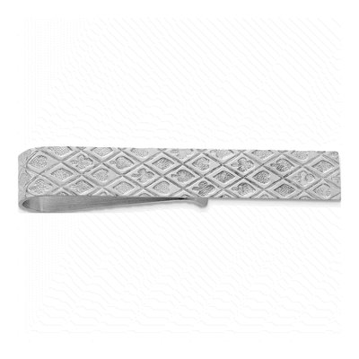 Men's Sterling Silver Rhodium-Plated Tie Bar