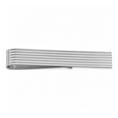 Men's Sterling Silver Rhodium-Plated Tie Bar