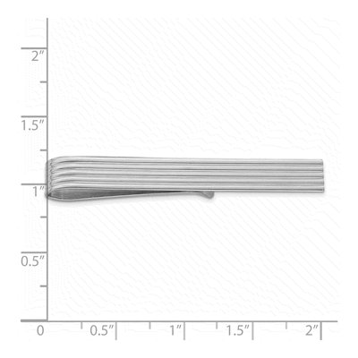 Men's Sterling Silver Rhodium-Plated Tie Bar – view 3