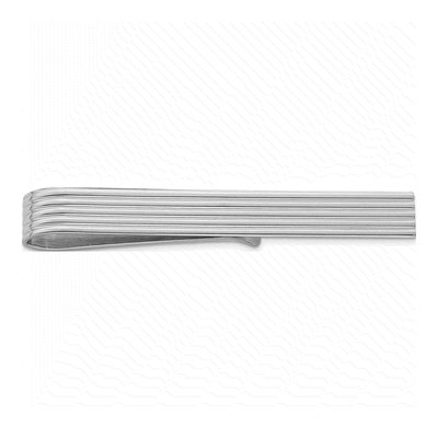 Men's Sterling Silver Rhodium-Plated Tie Bar