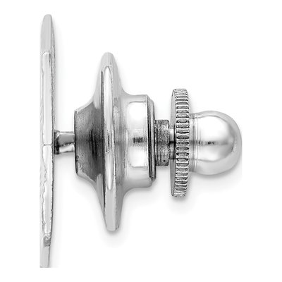 Men's Sterling Silver Rhodium-Plated Tie Tac – view 3