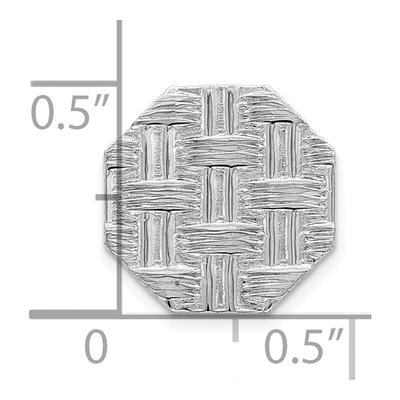 Men's Sterling Silver Rhodium-Plated Tie Tac – view 4