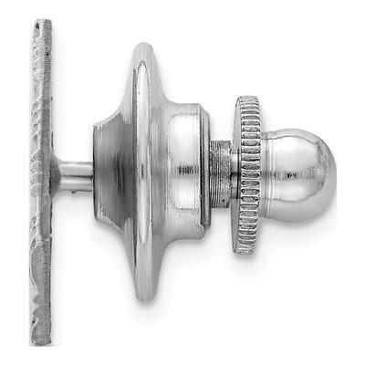 Men's Sterling Silver Rhodium Tie Tac – view 3
