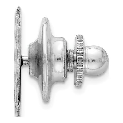 Men's Sterling Silver Rhodium-Plated Tie Tac – view 3