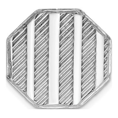 Men's Sterling Silver Rhodium-Plated Tie Tac