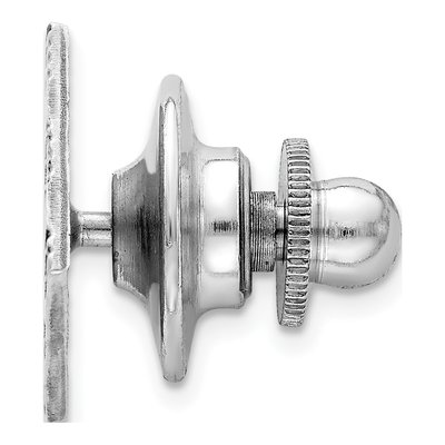 Sterling Silver Rhodium-Plated Tie Tac for Men – view 3