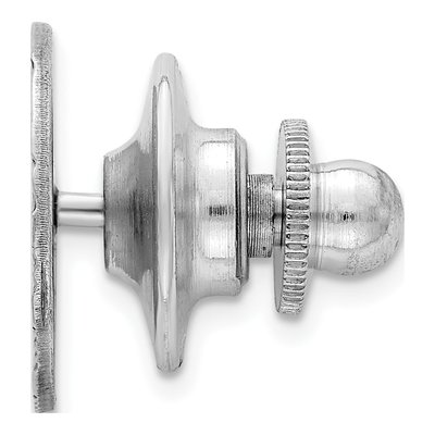 Men's Sterling Silver Rhodium-Plated Tie Tac – view 2