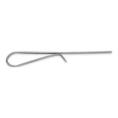 Men's Sterling Silver Rhodium-Plated Tie Bar – view 3