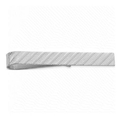 Men's Sterling Silver Rhodium Tie Bar