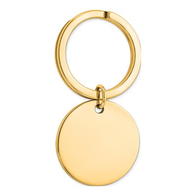 Gold-Plated Sterling Silver Key Ring
