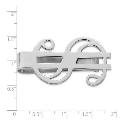 Sterling Silver Dollar Sign Money Clip | Men's – view 3