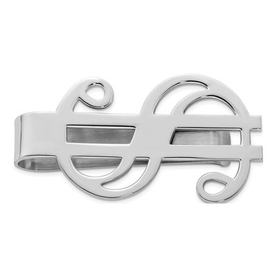 Sterling Silver Dollar Sign Money Clip