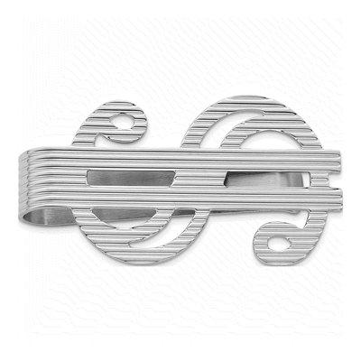 Sterling Silver Dollar Sign Money Clip for Men