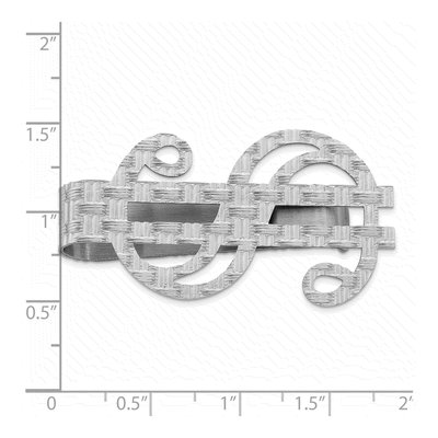 Sterling Silver Dollar Sign Money Clip – view 3