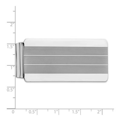Men's Sterling Silver Rhodium-Plated Money Clip – view 3