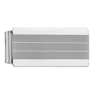 Men's Sterling Silver Rhodium-Plated Money Clip