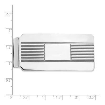 Sterling Silver Rhodium-Plated Money Clip – view 3