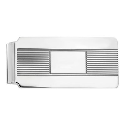 Sterling Silver Rhodium-Plated Money Clip