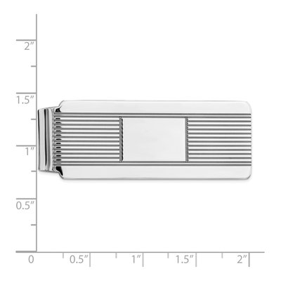 Sterling Silver Rhodium-Plated Money Clip – view 3