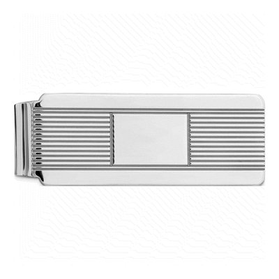 Sterling Silver Rhodium-Plated Money Clip