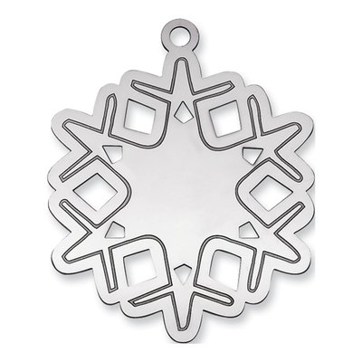 Sterling Silver Snowflake Ornament