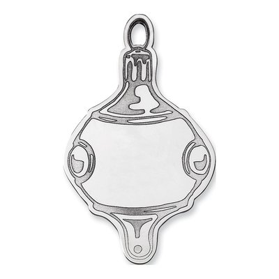 Sterling Silver Blank Christmas Ornament