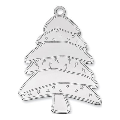 Sterling Silver Christmas Tree Ornament