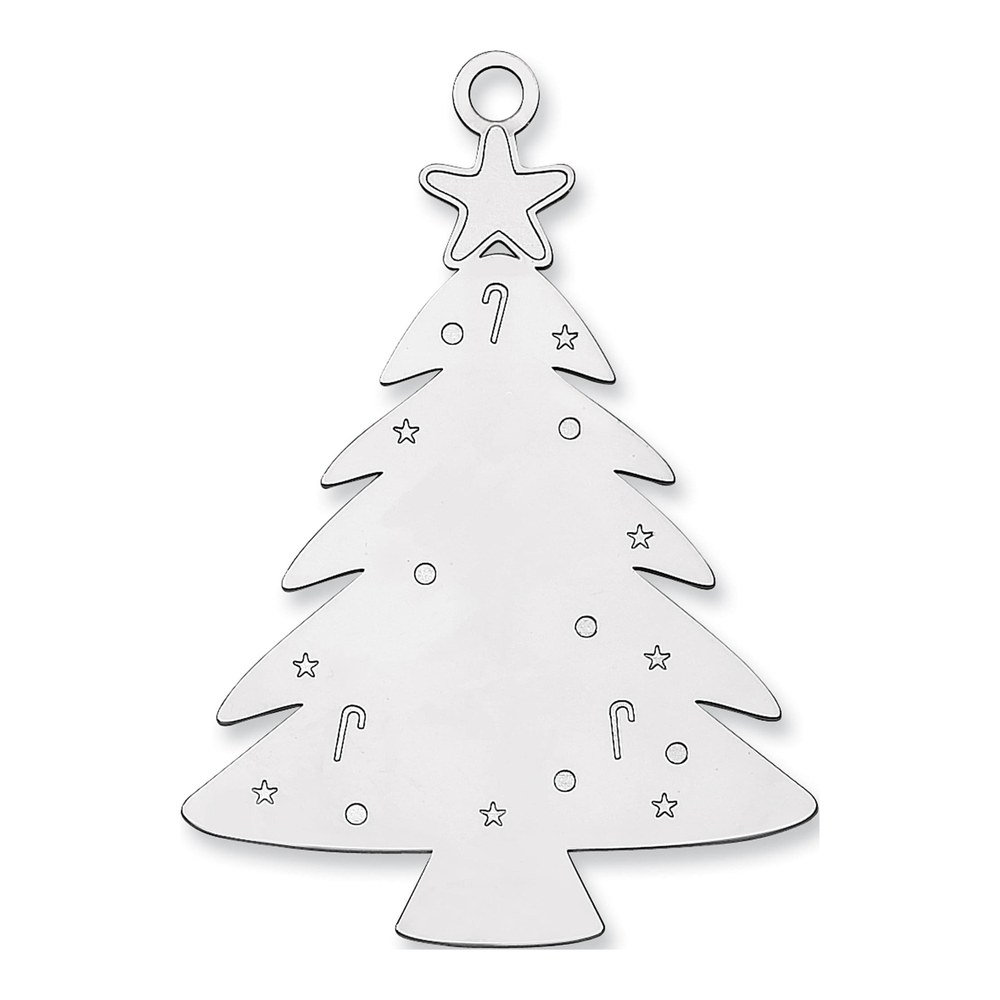 Sterling Silver Christmas Tree Ornament