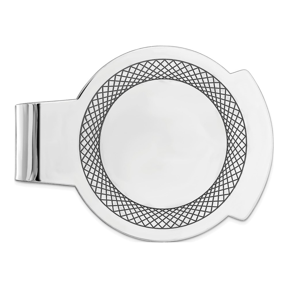 Sterling Silver Rhodium-Plated Money Clip