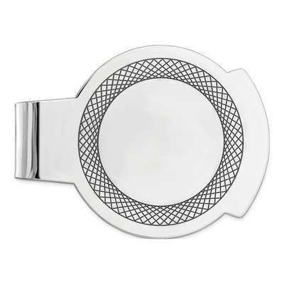 Sterling Silver Rhodium-Plated Money Clip