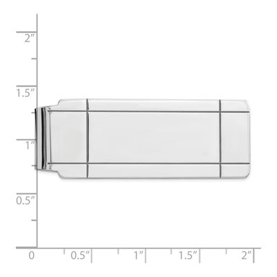 Sterling Silver Rhodium-Plated Money Clip – view 3
