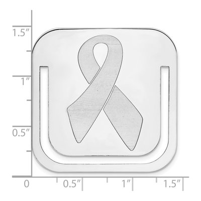 Sterling Silver Awareness Bookmark, Engravable – view 4